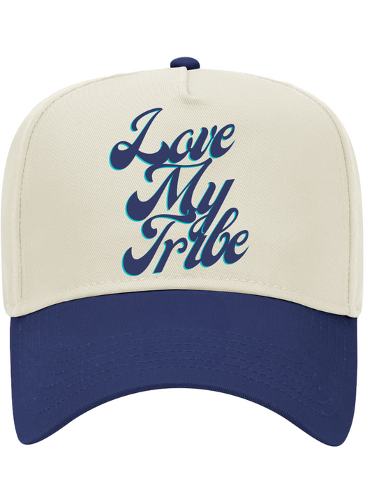Natural and Navy Hat