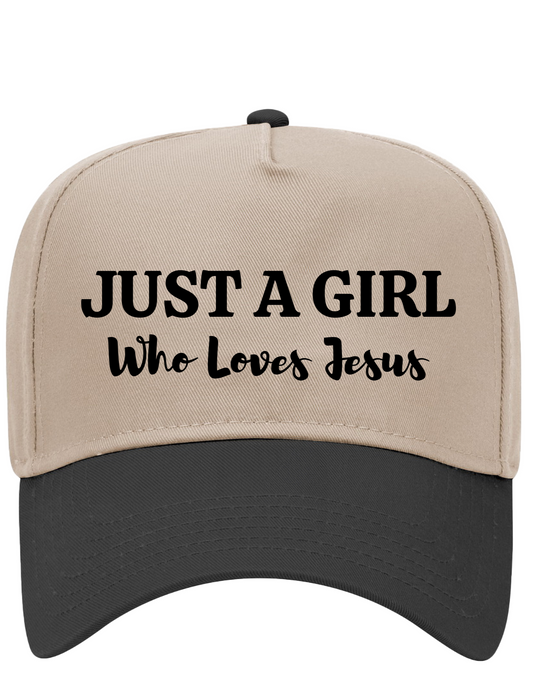 Khaki and black Hat